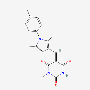 5-{[2,5-dimethyl-1-(4-methylphenyl)-1H-pyrrol-3-yl]methylene}-1-methyl-2,4,6(1H,3H,5H)-pyrimidinetrione