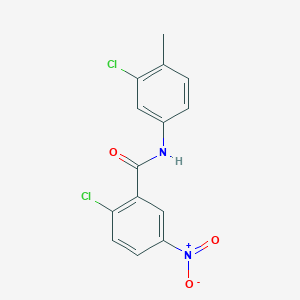 molecular formula C14H10Cl2N2O3 B5865270 2-chloro-N-(3-chloro-4-methylphenyl)-5-nitrobenzamide 