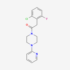 1-[(2-chloro-6-fluorophenyl)acetyl]-4-(2-pyridinyl)piperazine