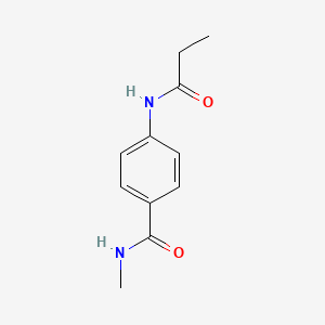 molecular formula C11H14N2O2 B5865307 N-methyl-4-(propionylamino)benzamide 