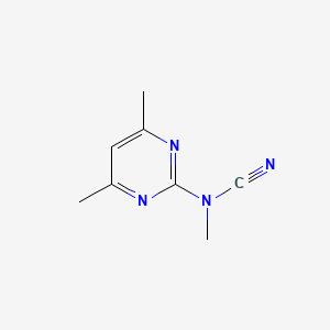 molecular formula C8H10N4 B5865320 (4,6-dimethyl-2-pyrimidinyl)methylcyanamide 