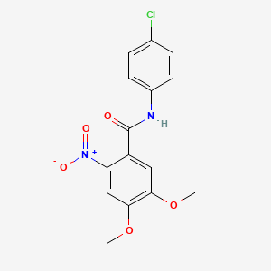 N-(4-chlorophenyl)-4,5-dimethoxy-2-nitrobenzamide