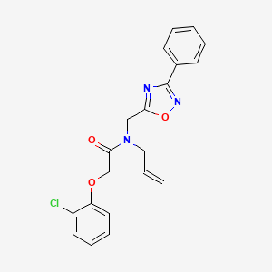 N-allyl-2-(2-chlorophenoxy)-N-[(3-phenyl-1,2,4-oxadiazol-5-yl)methyl]acetamide