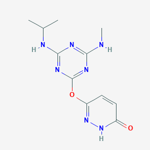 6-{[4-(isopropylamino)-6-(methylamino)-1,3,5-triazin-2-yl]oxy}-3-pyridazinol