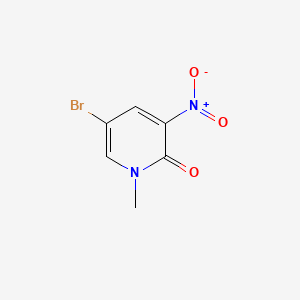 molecular formula C6H5BrN2O3 B586537 5-Bromo-1-methyl-3-nitropyridin-2(1H)-one CAS No. 153888-45-0