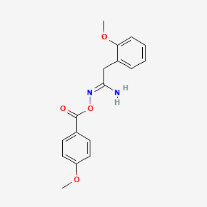 N'-[(4-methoxybenzoyl)oxy]-2-(2-methoxyphenyl)ethanimidamide