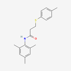 N-mesityl-3-[(4-methylphenyl)thio]propanamide