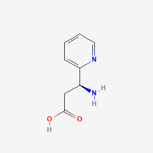 molecular formula C8H10N2O2 B586541 (S)-3-氨基-3-(吡啶-2-基)丙酸 CAS No. 149196-85-0