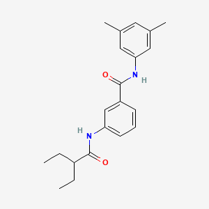 N-(3,5-dimethylphenyl)-3-[(2-ethylbutanoyl)amino]benzamide