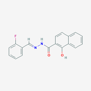 N'-(2-fluorobenzylidene)-1-hydroxy-2-naphthohydrazide