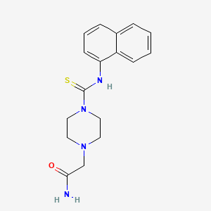 2-{4-[(1-naphthylamino)carbonothioyl]-1-piperazinyl}acetamide