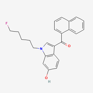 molecular formula C24H22FNO2 B586543 AM2201 6-羟基吲哚代谢物 CAS No. 1427521-35-4