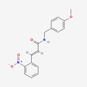 N-(4-methoxybenzyl)-3-(2-nitrophenyl)acrylamide