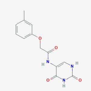 molecular formula C13H13N3O4 B5865443 N-(2,4-dioxo-1,2,3,4-tetrahydro-5-pyrimidinyl)-2-(3-methylphenoxy)acetamide 