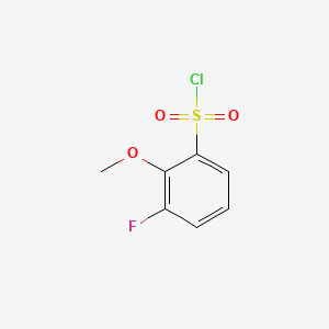 molecular formula C7H6ClFO3S B586545 3-氟-2-甲氧基苯基-1-磺酰氯 CAS No. 1049729-85-2