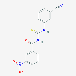 N-{[(3-cyanophenyl)amino]carbonothioyl}-3-nitrobenzamide