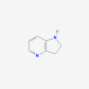 molecular formula C7H8N2 B058655 2,3-dihydro-1H-pyrrolo[3,2-b]pyridine CAS No. 1211540-79-2