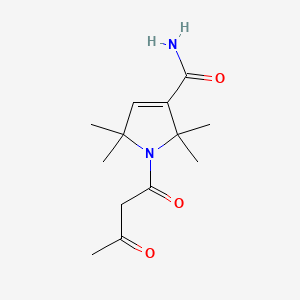B586553 1-Acetoacetyl-2,2,5,5-tetramethyl-3-pyrroline-3-carboxamide CAS No. 1391054-79-7