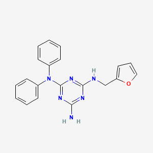 N~4~-(2-furylmethyl)-N~2~,N~2~-diphenyl-1,3,5-triazine-2,4,6-triamine