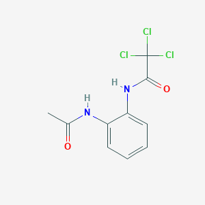 molecular formula C10H9Cl3N2O2 B5865548 N-[2-(acetylamino)phenyl]-2,2,2-trichloroacetamide 