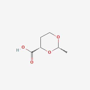 B586555 (2S,4S)-2-methyl-1,3-dioxane-4-carboxylic acid CAS No. 158817-45-9