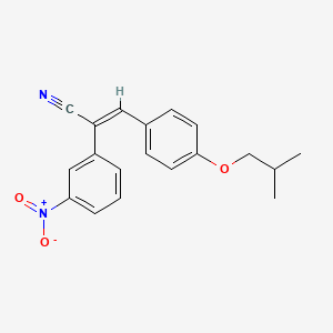 3-(4-isobutoxyphenyl)-2-(3-nitrophenyl)acrylonitrile