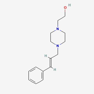 molecular formula C15H22N2O B5865569 2-[4-(3-phenyl-2-propen-1-yl)-1-piperazinyl]ethanol 