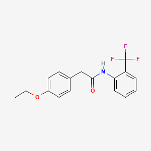 2-(4-ethoxyphenyl)-N-[2-(trifluoromethyl)phenyl]acetamide