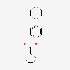 4-cyclohexylphenyl 2-thiophenecarboxylate