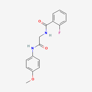 2-fluoro-N-{2-[(4-methoxyphenyl)amino]-2-oxoethyl}benzamide