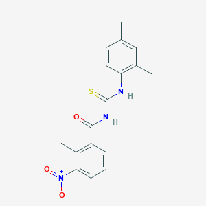 N-{[(2,4-dimethylphenyl)amino]carbonothioyl}-2-methyl-3-nitrobenzamide