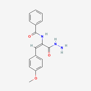 N-[1-(hydrazinocarbonyl)-2-(4-methoxyphenyl)vinyl]benzamide