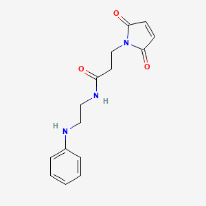 molecular formula C15H17N3O3 B586565 2,5-Dihydro-2,5-dioxo-N-[2-(phenylamino)ethyl]-1H-pyrrole-1-propanamide CAS No. 1018676-92-0