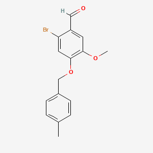 2-bromo-5-methoxy-4-[(4-methylbenzyl)oxy]benzaldehyde