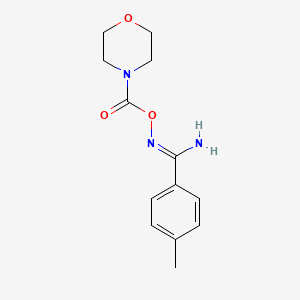 4-methyl-N'-[(4-morpholinylcarbonyl)oxy]benzenecarboximidamide