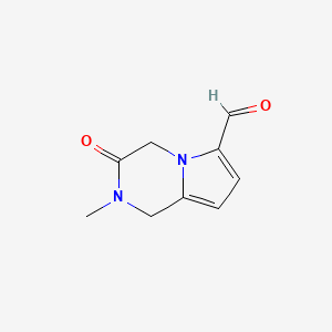 2-Methyl-3-oxo-1,2,3,4-tetrahydropyrrolo[1,2-a]pyrazine-6-carbaldehyde