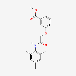 molecular formula C19H21NO4 B5865705 methyl 3-[2-(mesitylamino)-2-oxoethoxy]benzoate 