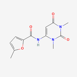 molecular formula C12H13N3O4 B5865706 N-(1,3-dimethyl-2,6-dioxo-1,2,3,6-tetrahydro-4-pyrimidinyl)-5-methyl-2-furamide 