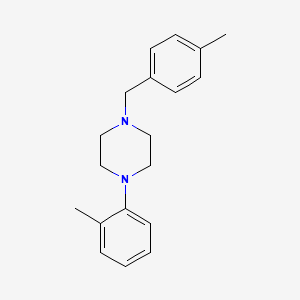 molecular formula C19H24N2 B5865712 1-(4-methylbenzyl)-4-(2-methylphenyl)piperazine 