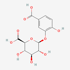 5-Carboxy-2-hydroxyphenyl beta-D-glucopyranosiduronic acid