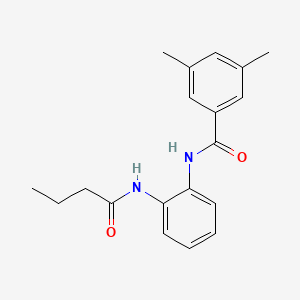 molecular formula C19H22N2O2 B5865730 N-[2-(butyrylamino)phenyl]-3,5-dimethylbenzamide 