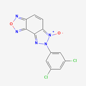 molecular formula C12H5Cl2N5O2 B5865737 7-(3,5-dichlorophenyl)-7H-[1,2,3]triazolo[4,5-e][2,1,3]benzoxadiazole 6-oxide 