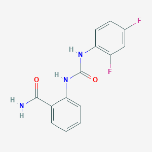 2-({[(2,4-difluorophenyl)amino]carbonyl}amino)benzamide