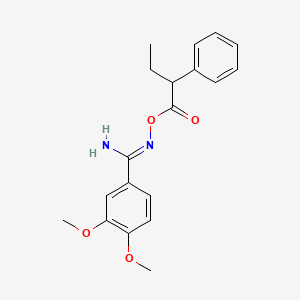 3,4-dimethoxy-N'-[(2-phenylbutanoyl)oxy]benzenecarboximidamide