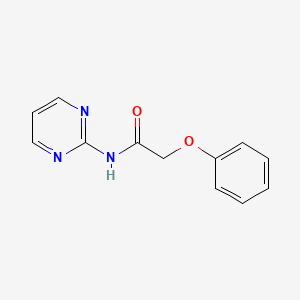 molecular formula C12H11N3O2 B5865763 2-phenoxy-N-2-pyrimidinylacetamide 