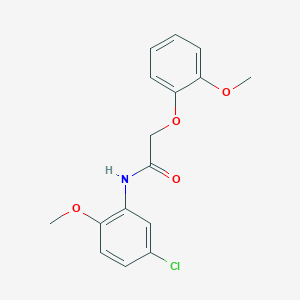 N-(5-chloro-2-methoxyphenyl)-2-(2-methoxyphenoxy)acetamide