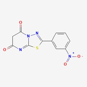 2-(3-nitrophenyl)-5H-[1,3,4]thiadiazolo[3,2-a]pyrimidine-5,7(6H)-dione