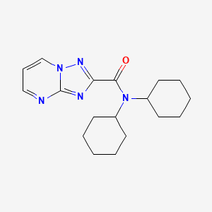 N,N-dicyclohexyl[1,2,4]triazolo[1,5-a]pyrimidine-2-carboxamide