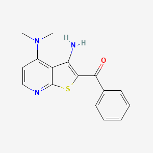 [3-amino-4-(dimethylamino)thieno[2,3-b]pyridin-2-yl](phenyl)methanone