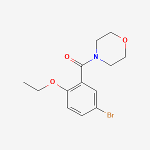 molecular formula C13H16BrNO3 B5865826 4-(5-bromo-2-ethoxybenzoyl)morpholine 